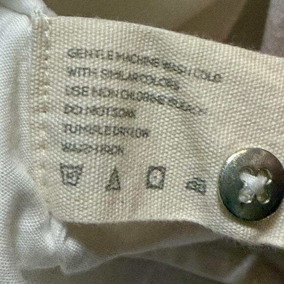 Nicobar Womens White Cotton Casual Midi Dress Small Apron Lagen Relaxed Utility - Picture 16 of 16